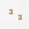 Elegant Mini Rectangular Earrings