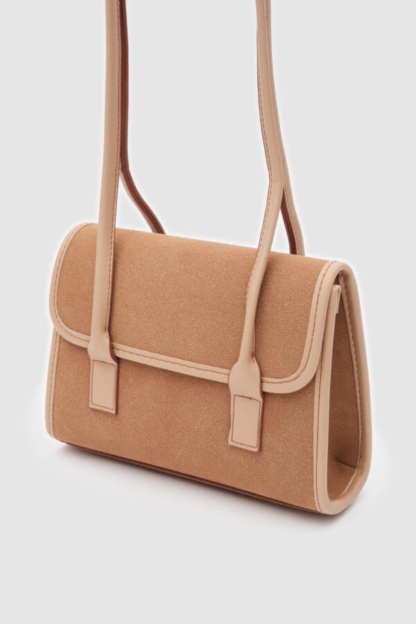 Chic Faux Suede Handbag