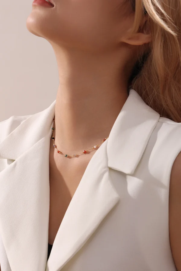 Elegant Multicolor Bead Necklace