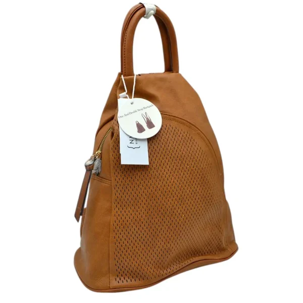Stylish Faux Leather Backpack