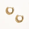 Elegant Crystal-Embedded Hoop Earrings