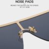 Stylish Gradient Aviator Glasses