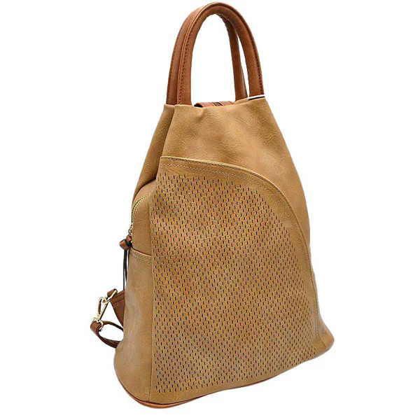 Stylish Faux Leather Backpack