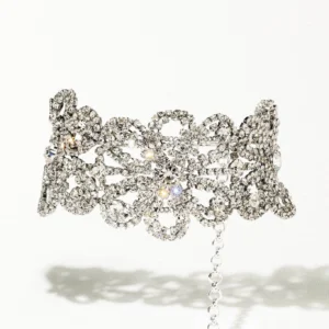 Elegant Crystal Choker Necklace