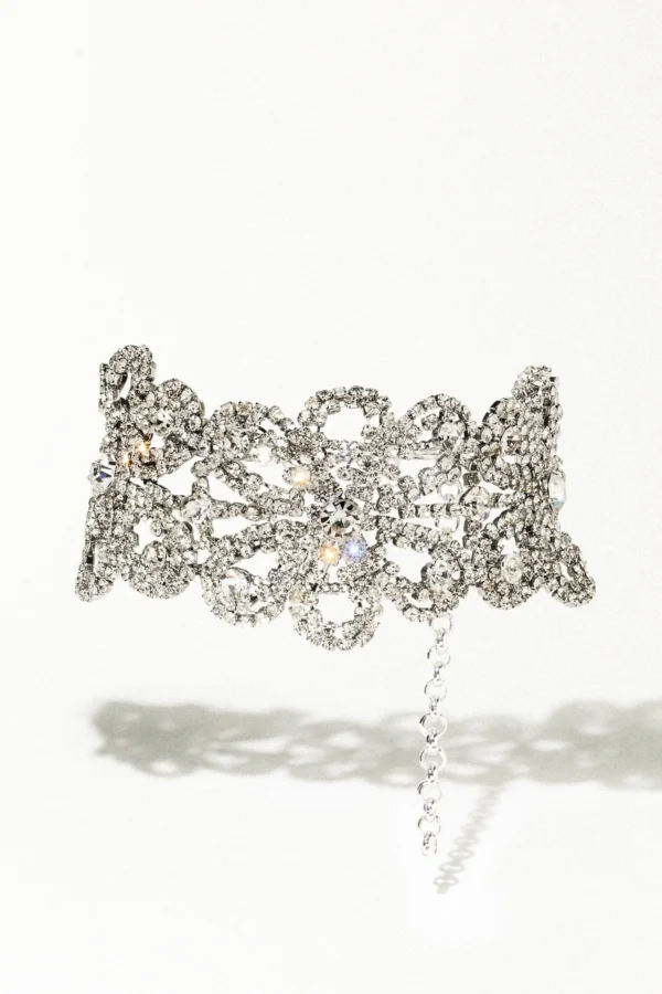 Elegant Crystal Choker Necklace