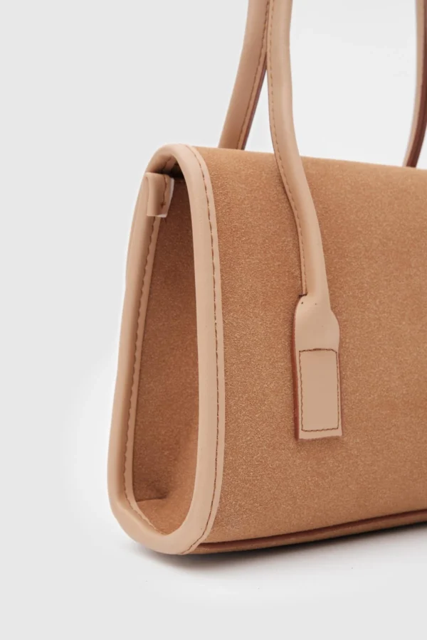 Chic Faux Suede Handbag