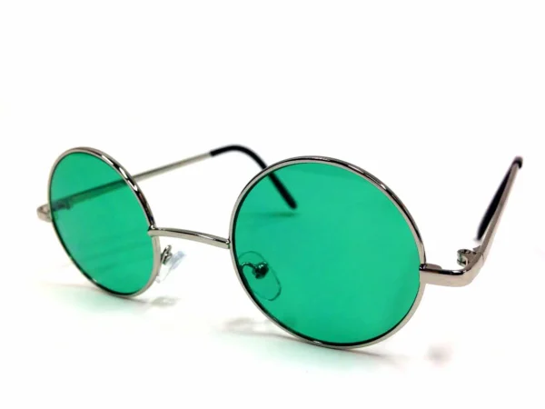 Classic Round Blue-Tinted Glasses