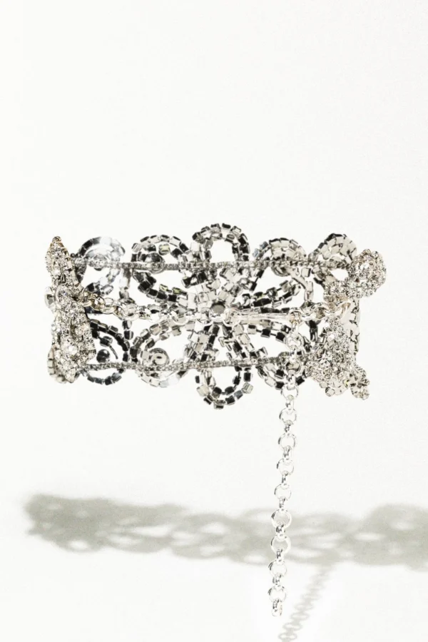 Elegant Crystal Choker Necklace