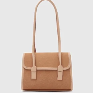 Chic Faux Suede Handbag