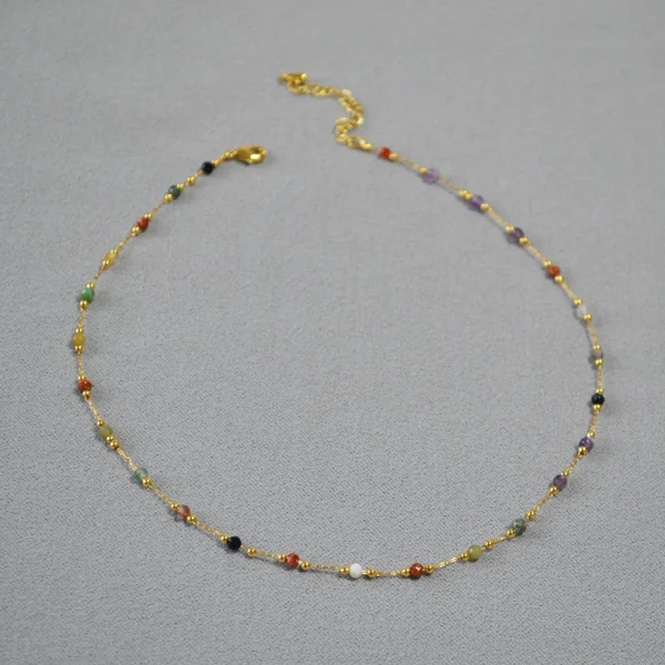 Elegant Multicolor Bead Necklace