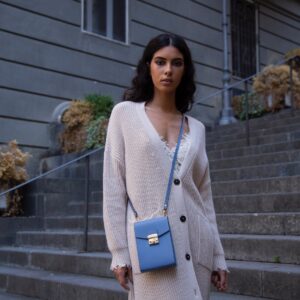 Chic Blue Crossbody Bag