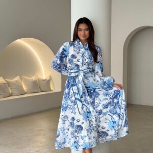 Elegant Floral Midi Dress