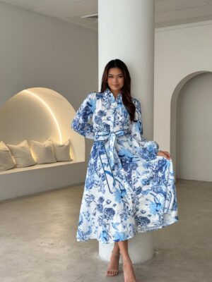 Elegant Floral Midi Dress