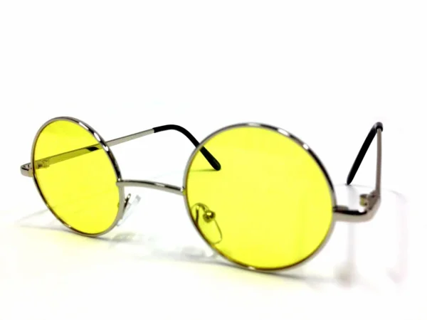 Classic Round Blue-Tinted Glasses