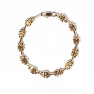 Elegant Brass Knot Bracelet