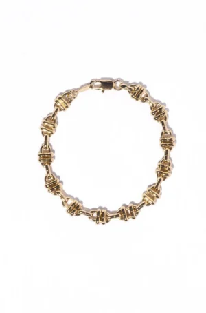 Elegant Brass Knot Bracelet