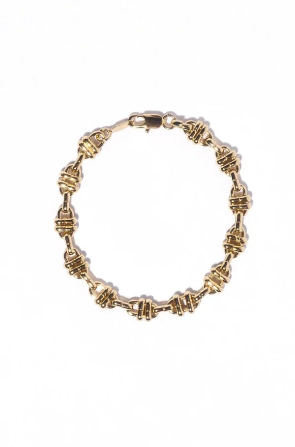 Elegant Brass Knot Bracelet