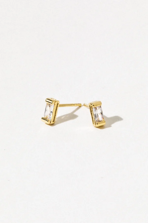 Elegant Mini Rectangular Earrings