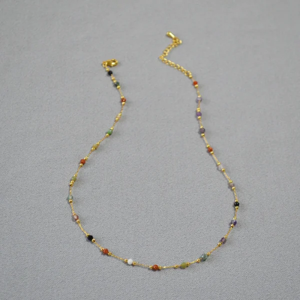 Elegant Multicolor Bead Necklace