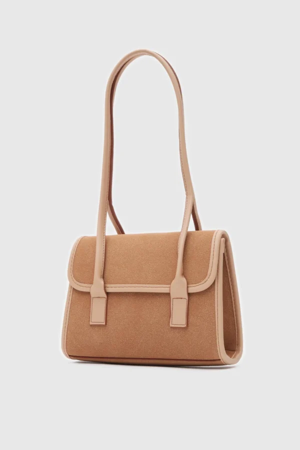 Chic Faux Suede Handbag