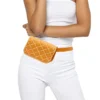 Chic Quilted Faux Leather Waist Bag