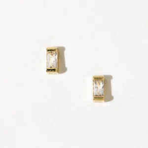 Elegant Mini Rectangular Earrings