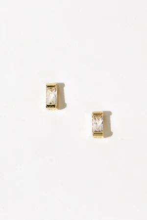 Elegant Mini Rectangular Earrings