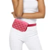 Chic Quilted Faux Leather Waist Bag