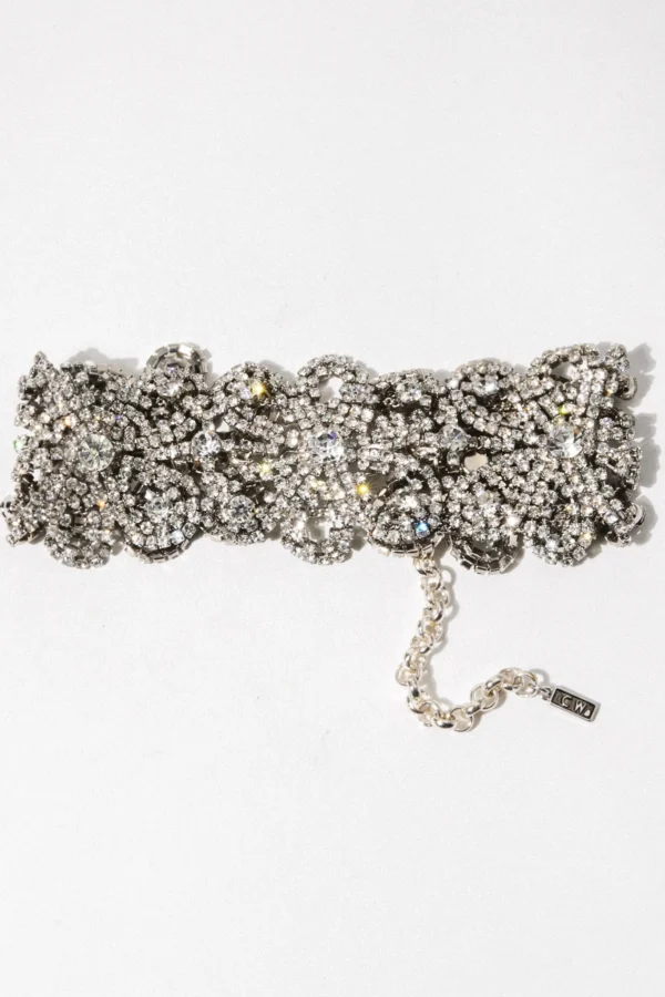 Elegant Crystal Choker Necklace