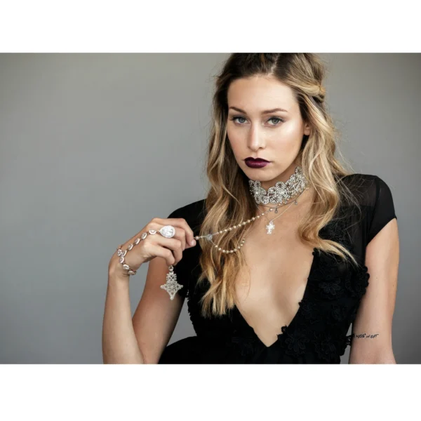 Elegant Crystal Choker Necklace