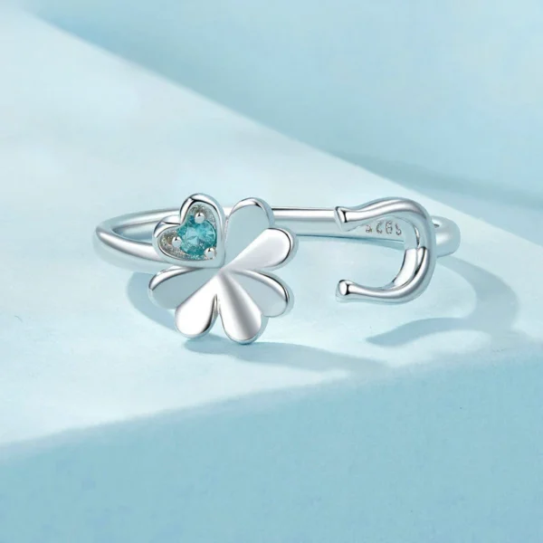 Charming Clover And Horseshoe Ring