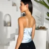 Elegant Satin Spaghetti Strap Top