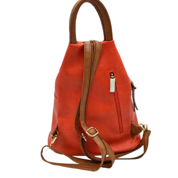 Stylish Faux Leather Backpack