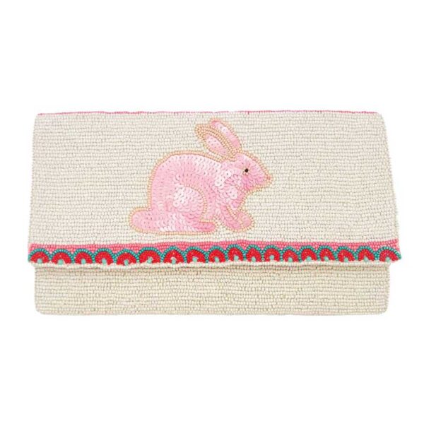 Charming Pink Rabbit Clutch